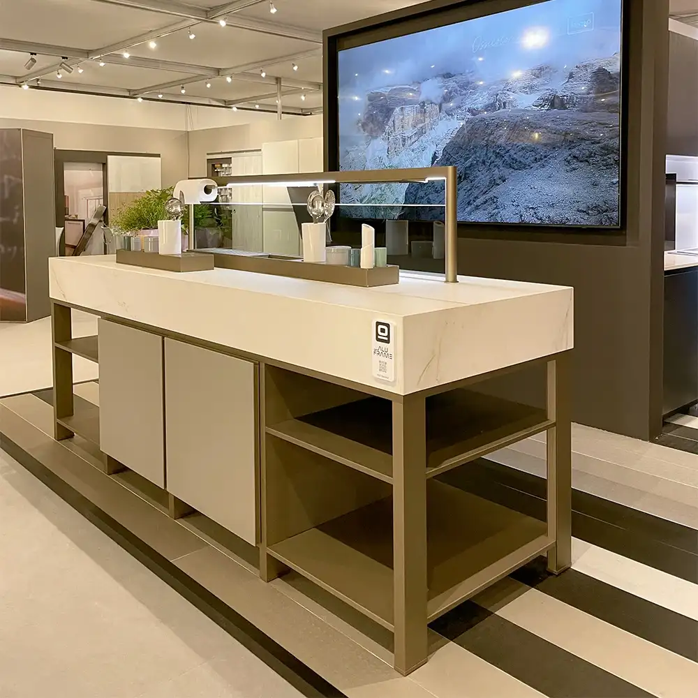 Aluframe de Ossicolor: estructura de aluminio para cocinas versátiles, modulares y impermeables