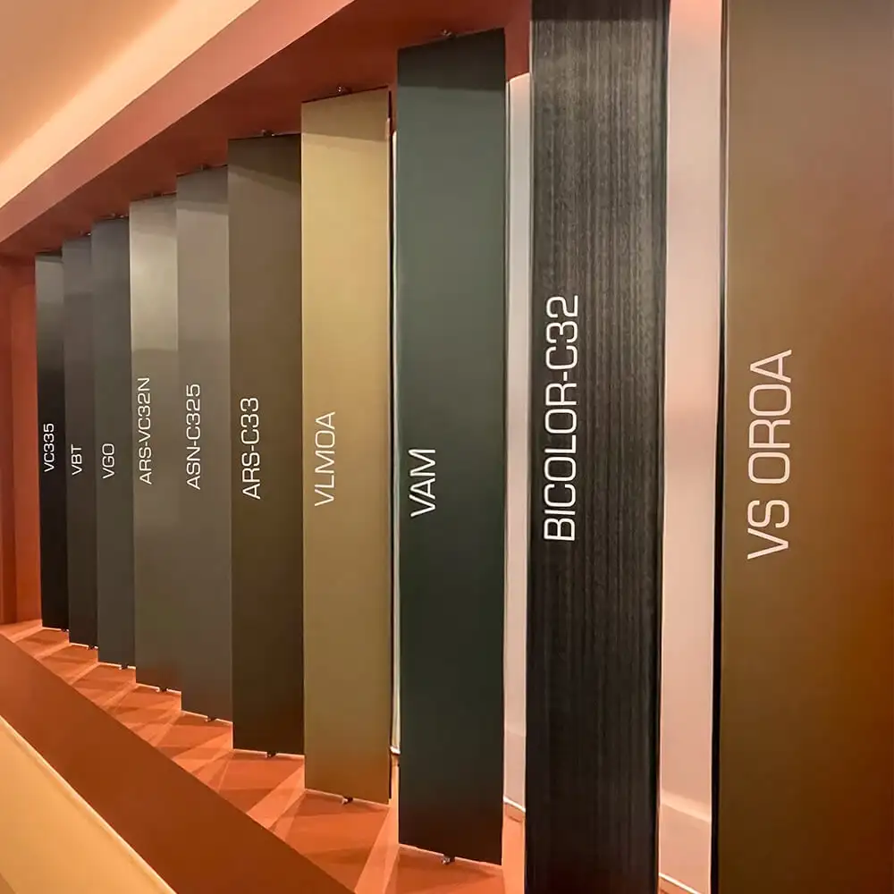 Acabamentos Ossicolor: tratamentos e colorações para alumínio no setor de mobiliário