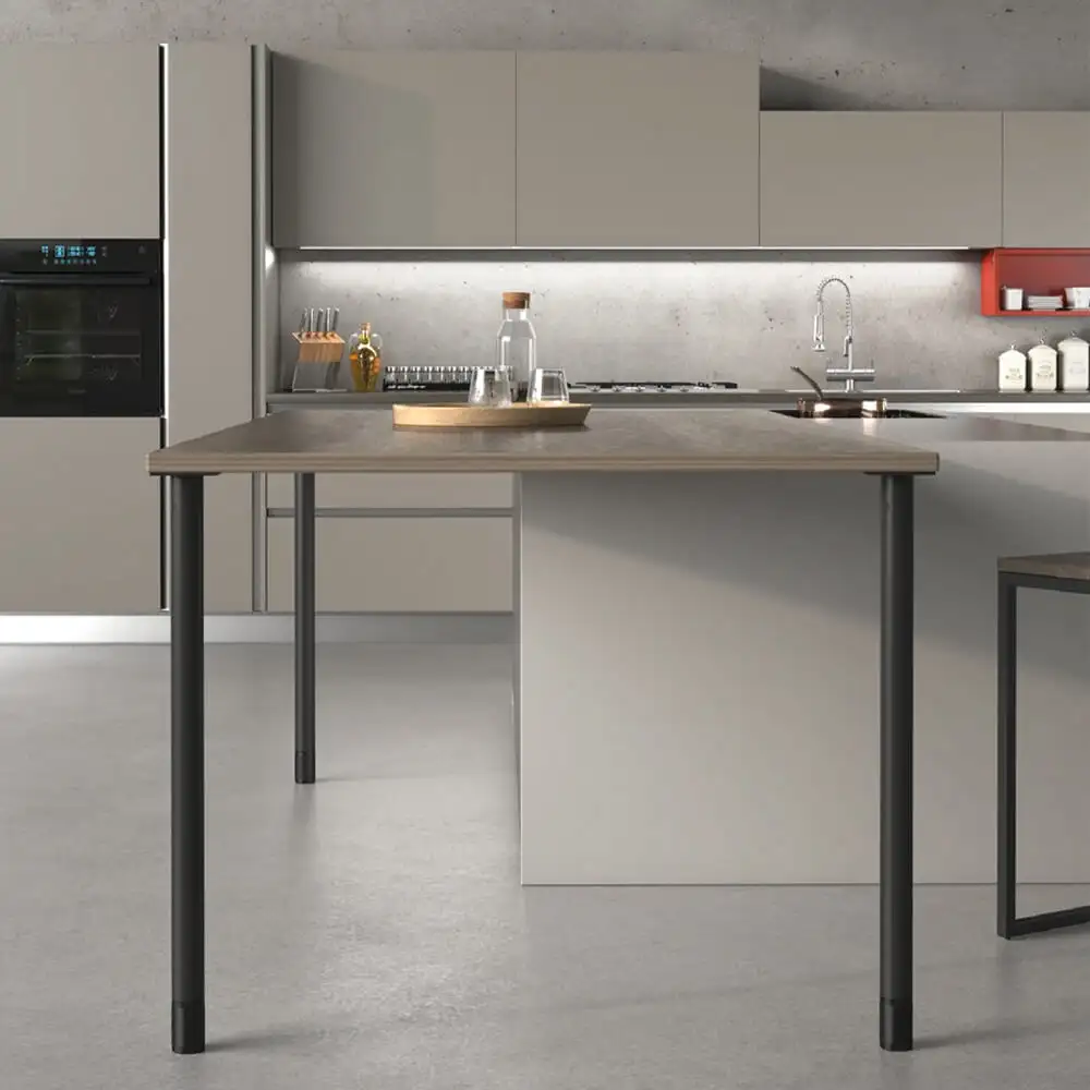 Mesas Ossicolor: patas y estructuras de aluminio para mesas y penínsulas