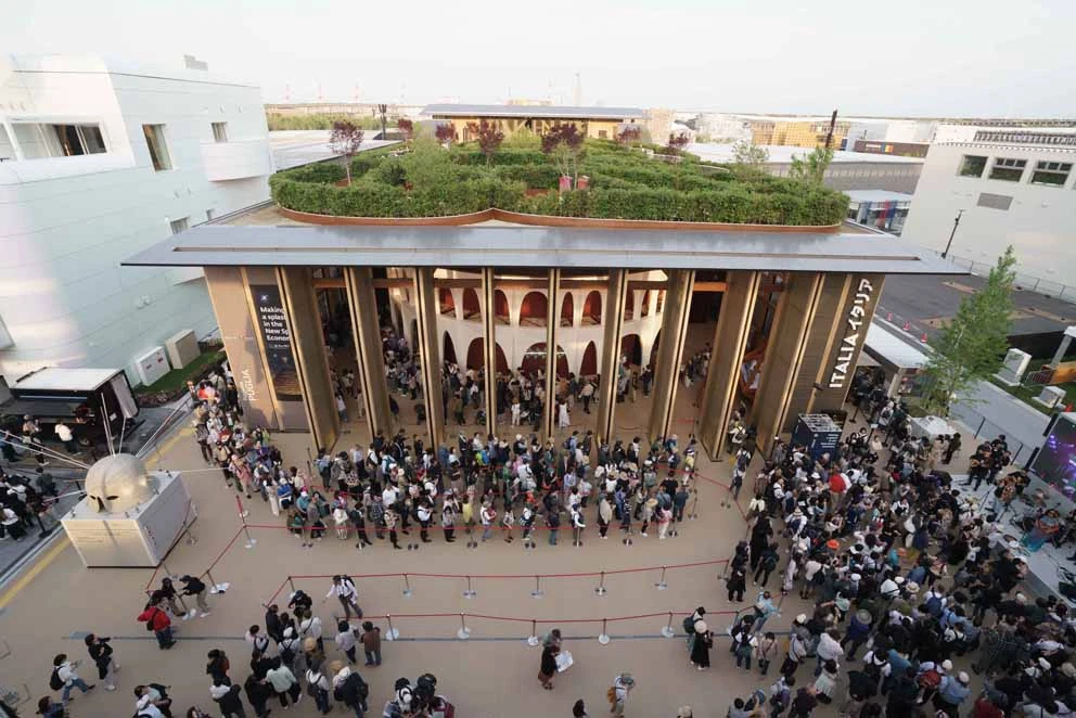 Ingresso padiglione italia Expo Osaka 2025.webp