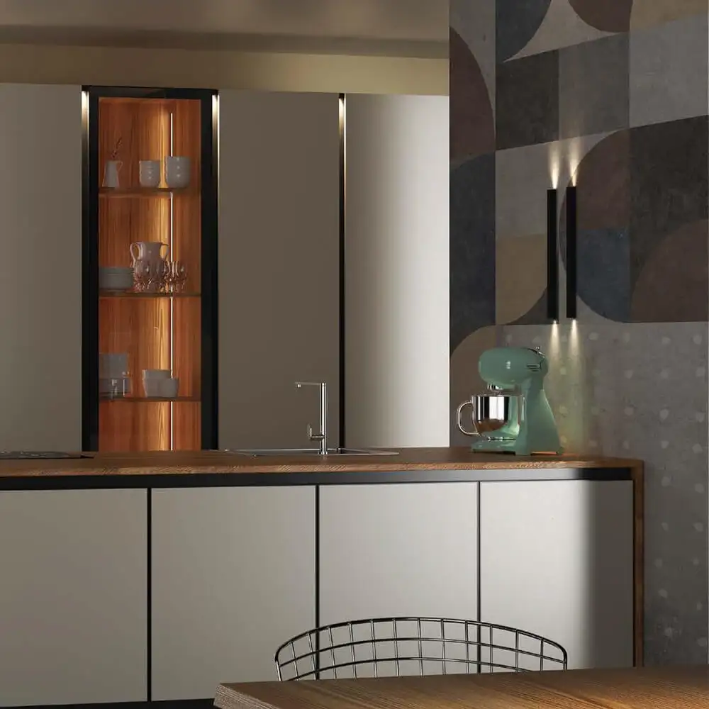 Luke: LED lamp for vertical grooves and wall | Ossicolor