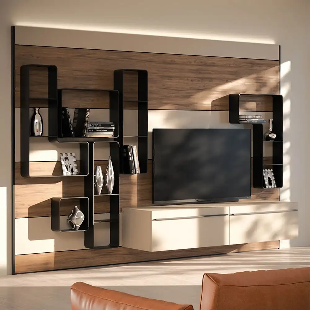 Modus EVO – Line 03 : niche ouverte pour boiserie en aluminium | Ossicolor