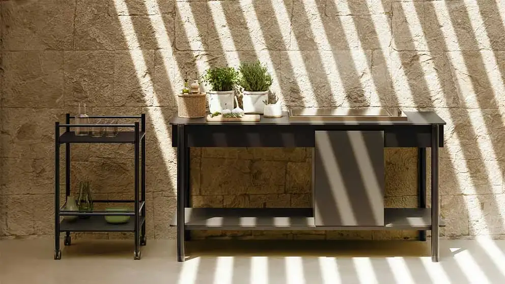 Progettare cucine outdoor con le strutture in alluminio di Ossicolor
