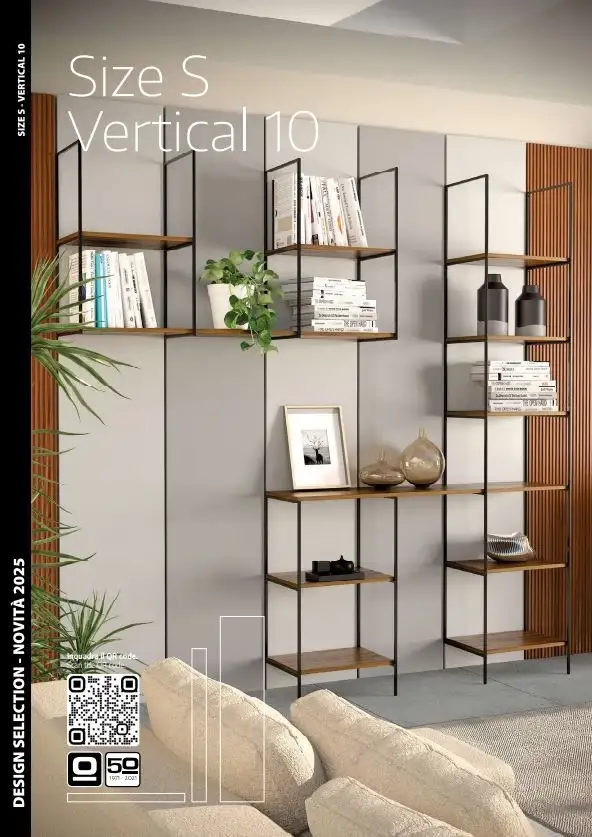 Size S Vertical 10: systèmes verticaux pour boiserie en aluminium | Ossicolor