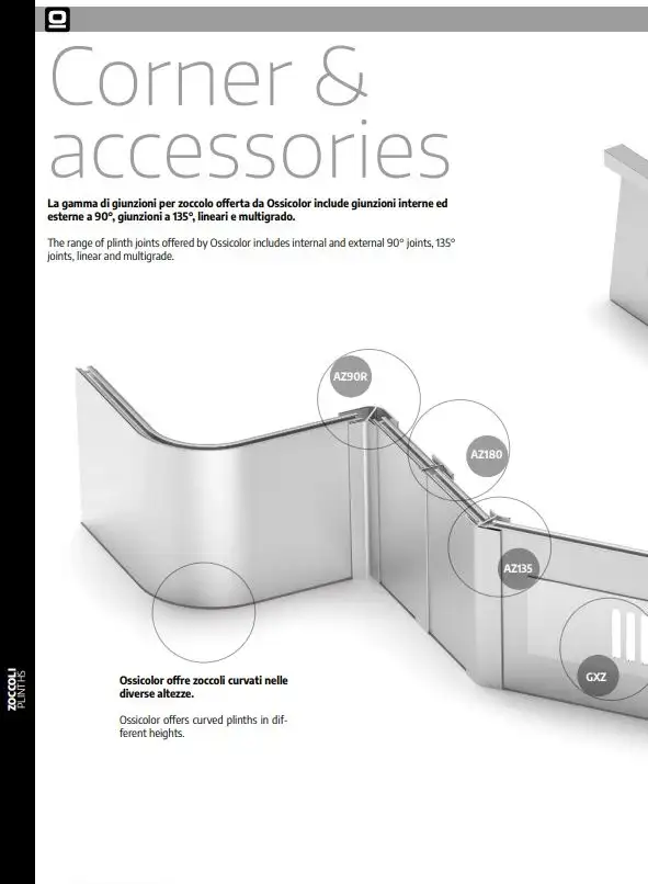 Zócalos y accesorios de aluminio para cocina | Ossicolor
