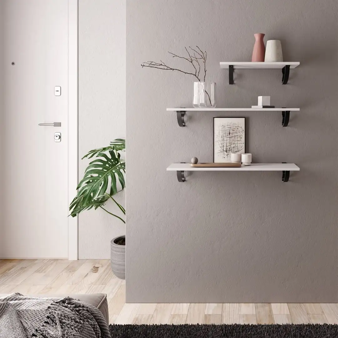 Reggimensola curvo IBIS Eureka per arredamento domestico e contract.webp