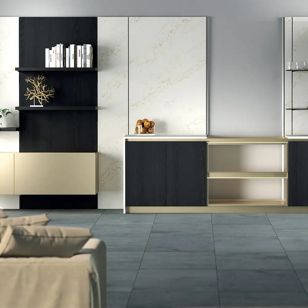 Vertical 10 : boiserie modulaire pour cuisine et séjour | Ossicolor